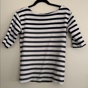 JCrew boat neck striped shirt